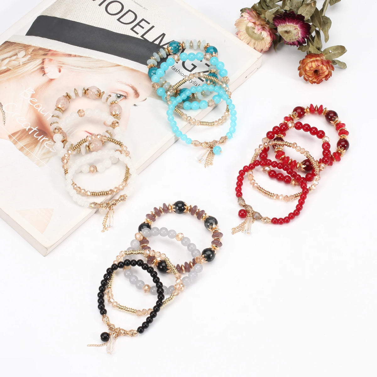 Set Rocío · Pulseras con Dije de Gota