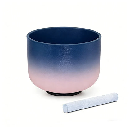 Cuenco Aurora: Degradado Azul y Rosa. Diseño y acabado de la pieza mostrada.