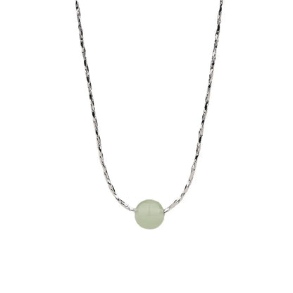 Colares de prata esterlina 925 para mulheres, com pingente de jade, cor dourada, corrente ajustável, joias de luxo, presente romântico.