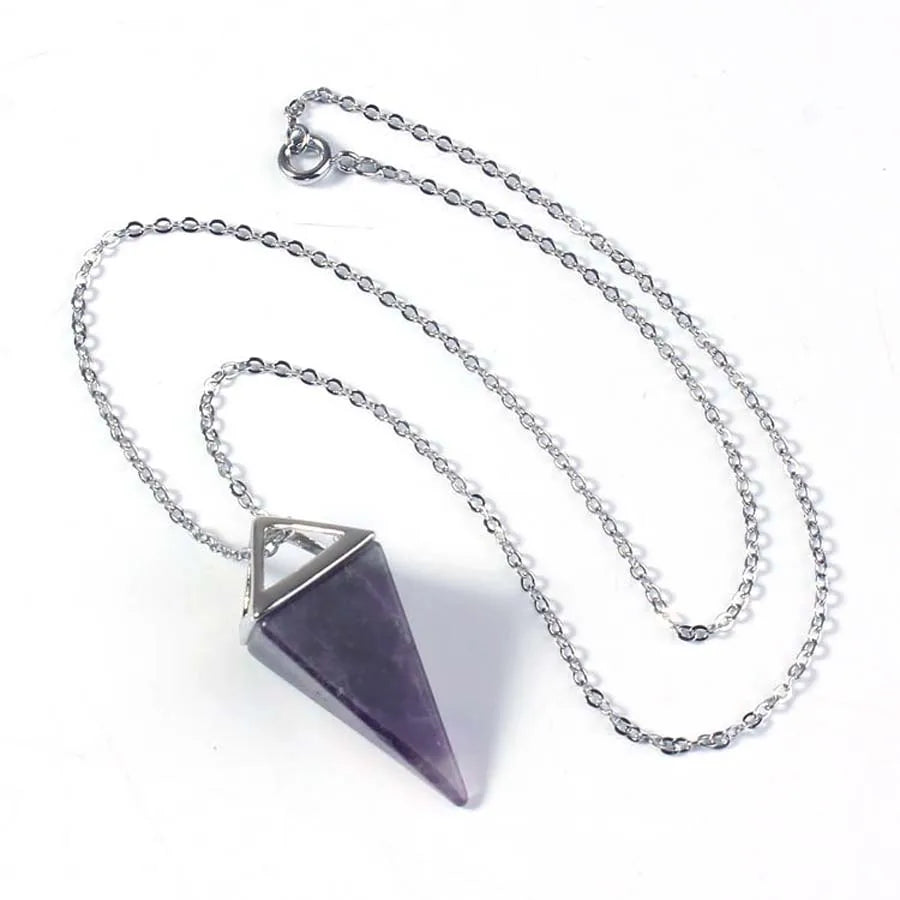 Colgante de punta de cristal