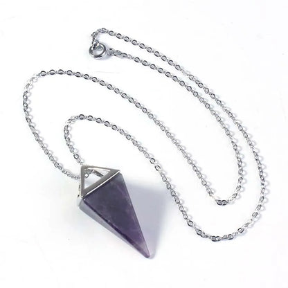 Colgante de punta de cristal