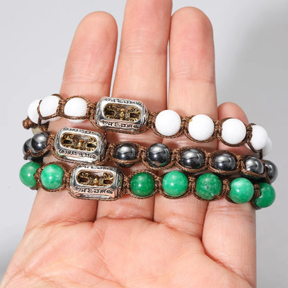 Pulsera Centro · Cuentas y Detalle Metálico