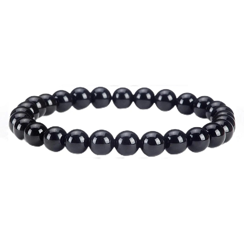 Pulseira de contas de pedra natural, com ametista, olho de tigre, cristal de quartzo e ágata, pulseiras de contas de pedras preciosas, joias para mulheres, para reiki e cura, presente para casais.