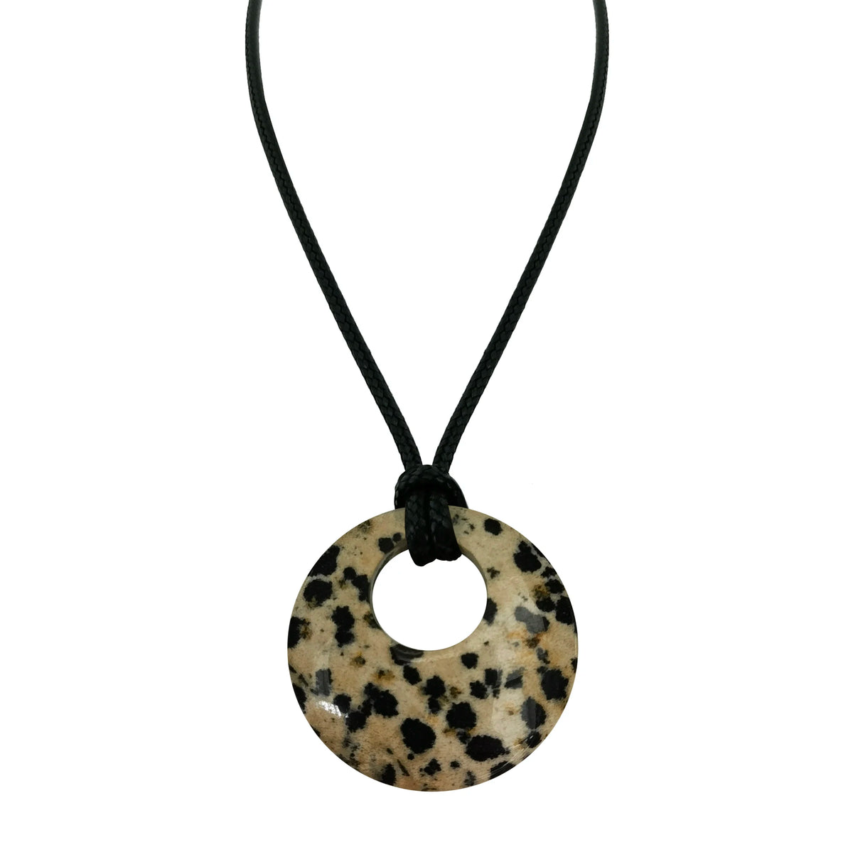 28mm círculo donut cura cristais colar natural semi-precioso chakra pedra preciosa amuleto moeda da sorte donuts charme proteção