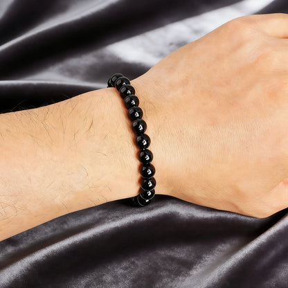 Pulsera Medianoche · Cuentas Pulidas