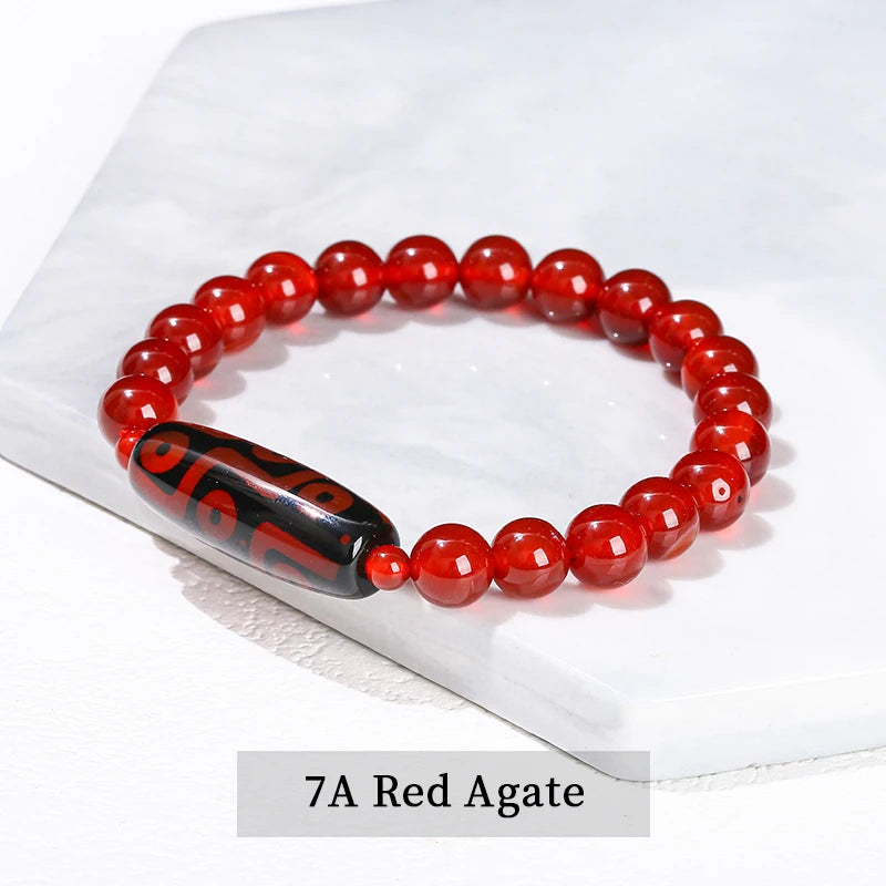 Jd natural verde nove olhos tibetano dzi ágata barril contas pulseira feminino masculino retro cura buda oração charme yoga jóias presente