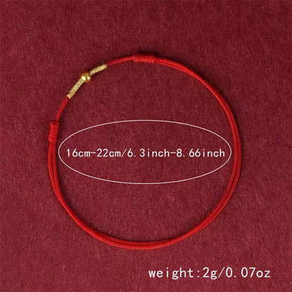 Moda simples sorte vermelho pulseiras para mulheres e homens artesanal corda infinito koi pulseira ajustável riqueza jóias presente