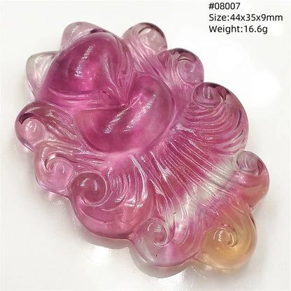 Colgante de fluorita en forma de zorro