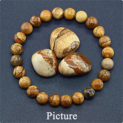 Pulsera de ágata, cuarzo o amatista