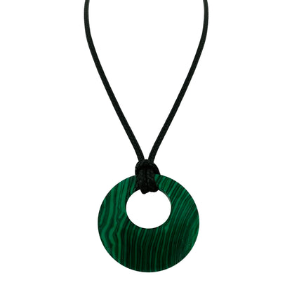 28mm círculo donut cura cristais colar natural semi-precioso chakra pedra preciosa amuleto moeda da sorte donuts charme proteção