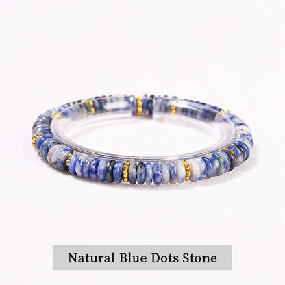 Jd pedra natural verde aventurina rosa quartzo espaçador plano contas pulseira mulheres homens bohe pulseiras elásticas cura presente da amizade