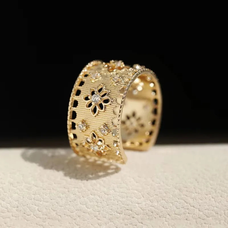 Anillo minimalista de piedra lunar