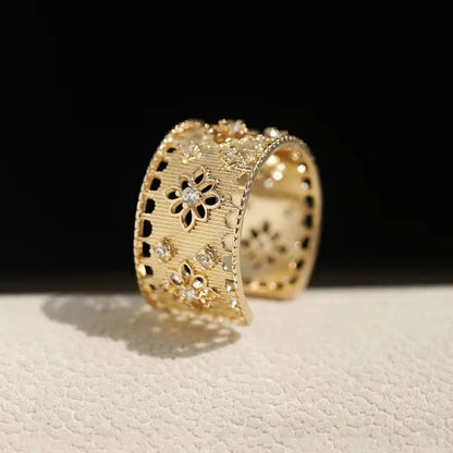Anillo minimalista de piedra lunar