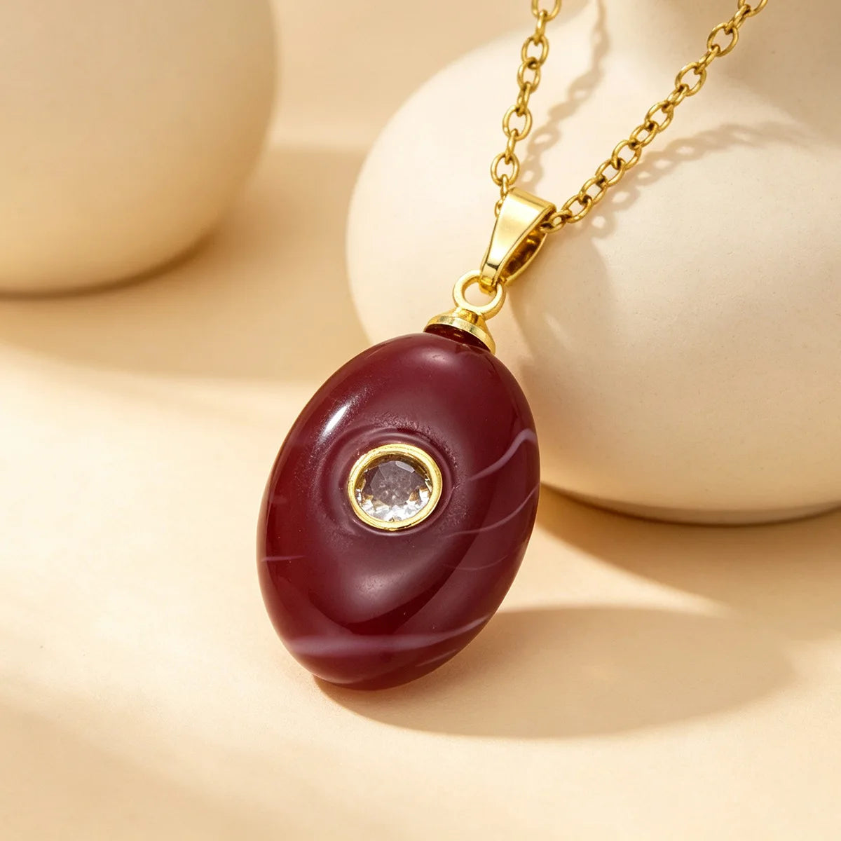 1 unidade de colar gargantilha redondo com pingente de strass colorido e efeito de pedra de imitação oval em resina, estilo Ins, com zircônia, joia.