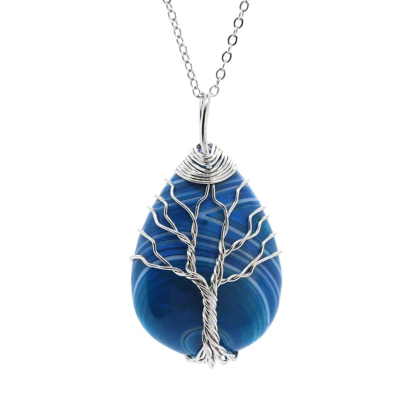 Colgante Árbol de la Vida con piedra