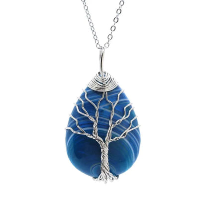 Colgante Árbol de la Vida con piedra