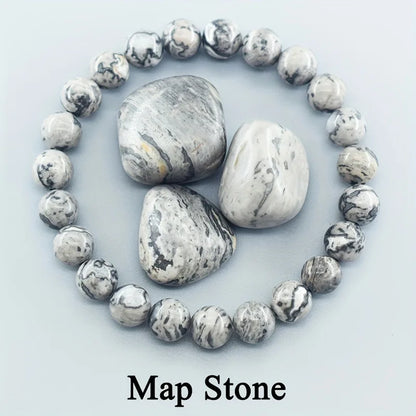 Pulsera Mareas · Cuentas de Piedra