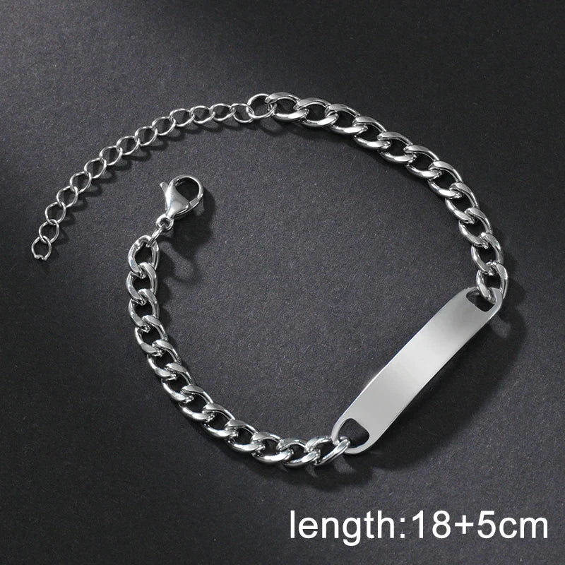 Pulsera Memoria · Placa para Grabado