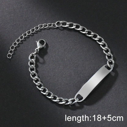 Pulsera Memoria · Placa para Grabado