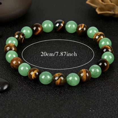 Pulsera Brote · Verde y Ojo de Tigre