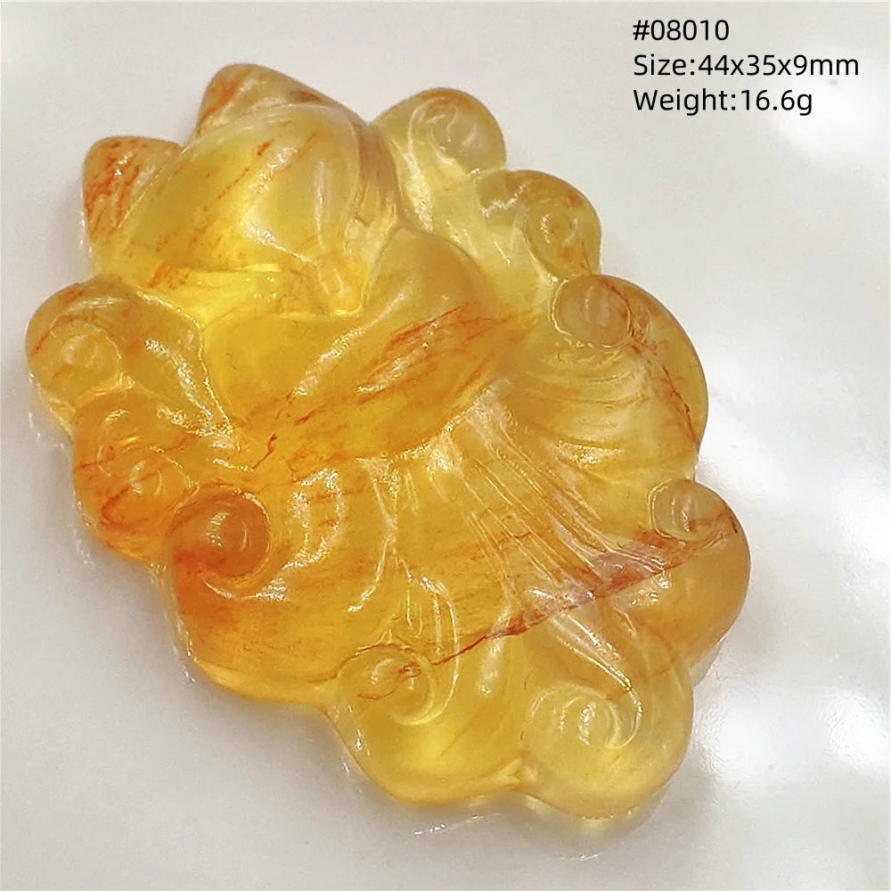 Colgante de fluorita en forma de zorro