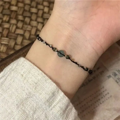Moda simples sorte nó corda vermelha pulseiras para mulheres homens artesanal corda ajustável pulseira amizade amuleto jóias presente