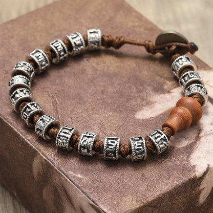 Pulsera Calabaza Ancestral · Cuentas Grabadas