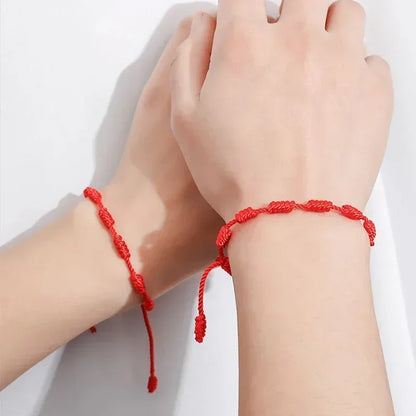 2/12 pçs artesanal turco sorte mau olhado pulseiras para mulheres homens olhos azuis trançado corda vermelha sorte pulseira amizade jóias