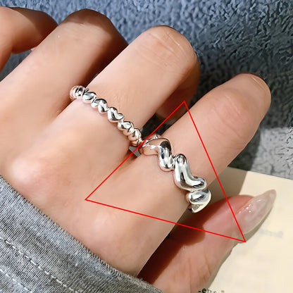 Anillo minimalista de piedra lunar