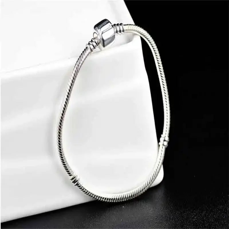 Pulsera Órbita Plata · Base para Abalorios