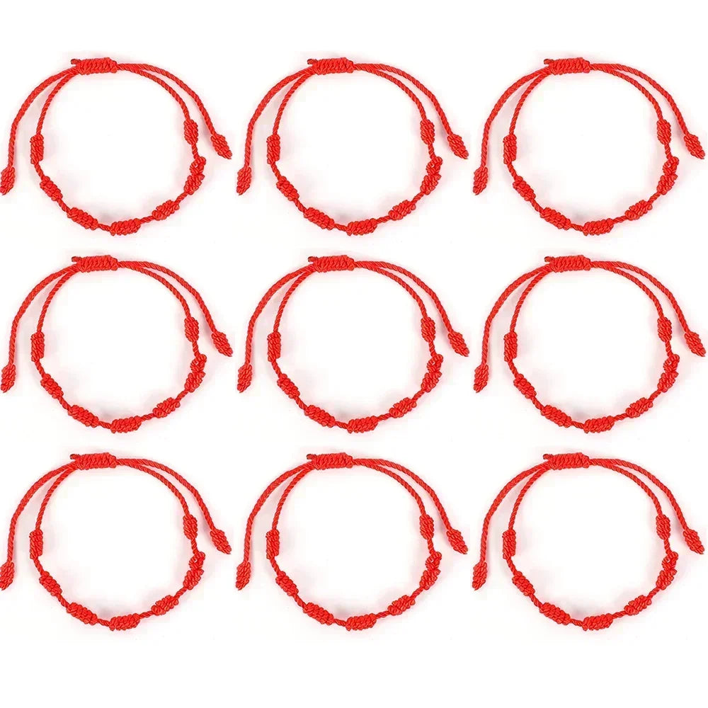 2/12 pçs artesanal turco sorte mau olhado pulseiras para mulheres homens olhos azuis trançado corda vermelha sorte pulseira amizade jóias