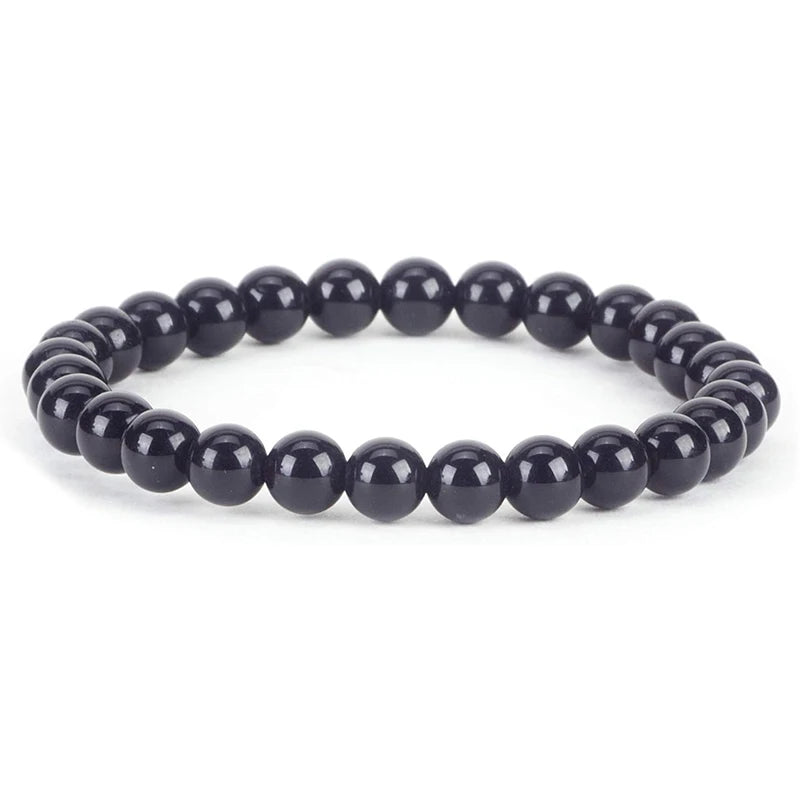 Pulseira de contas de pedra natural, com ametista, olho de tigre, cristal de quartzo e ágata, pulseiras de contas de pedras preciosas, joias para mulheres, para reiki e cura, presente para casais.