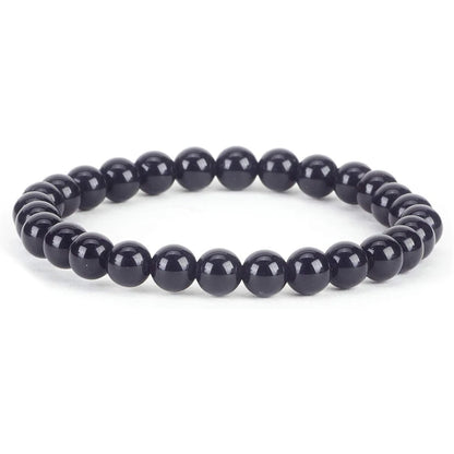 Pulseira de contas de pedra natural, com ametista, olho de tigre, cristal de quartzo e ágata, pulseiras de contas de pedras preciosas, joias para mulheres, para reiki e cura, presente para casais.