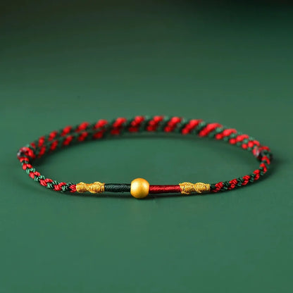 Pulseira Ajustável de Corda Trançada com Bandeira de Oração Tibetana de Cinco Cores, Estilo Étnico, Amuleto da Sorte, Unissex, Presente para Festivais, Joia