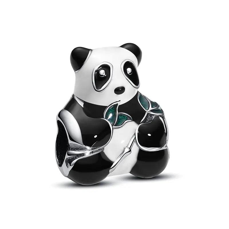 Pingentes de Prata Esterlina 925 Gato da Sorte Ano Novo Chinês Contas para Pulseiras e Colares Femininos Joias