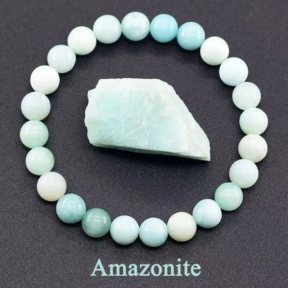 Pulsera de ágata, cuarzo o amatista