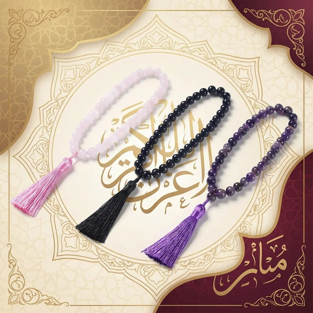 Tasbih Serenidad: 33 Cuentas. Diseño y acabado de la pieza mostrada.