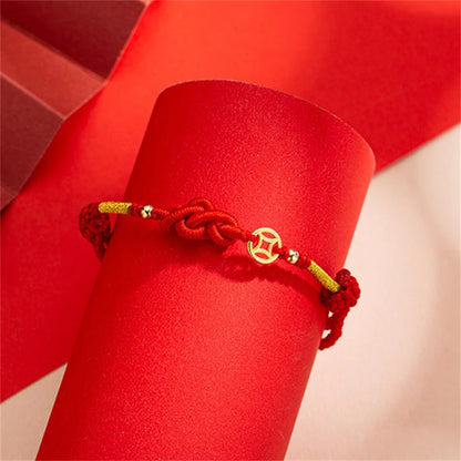 Moda simples sorte nó corda vermelha pulseiras para mulheres homens artesanal corda ajustável pulseira amizade amuleto jóias presente