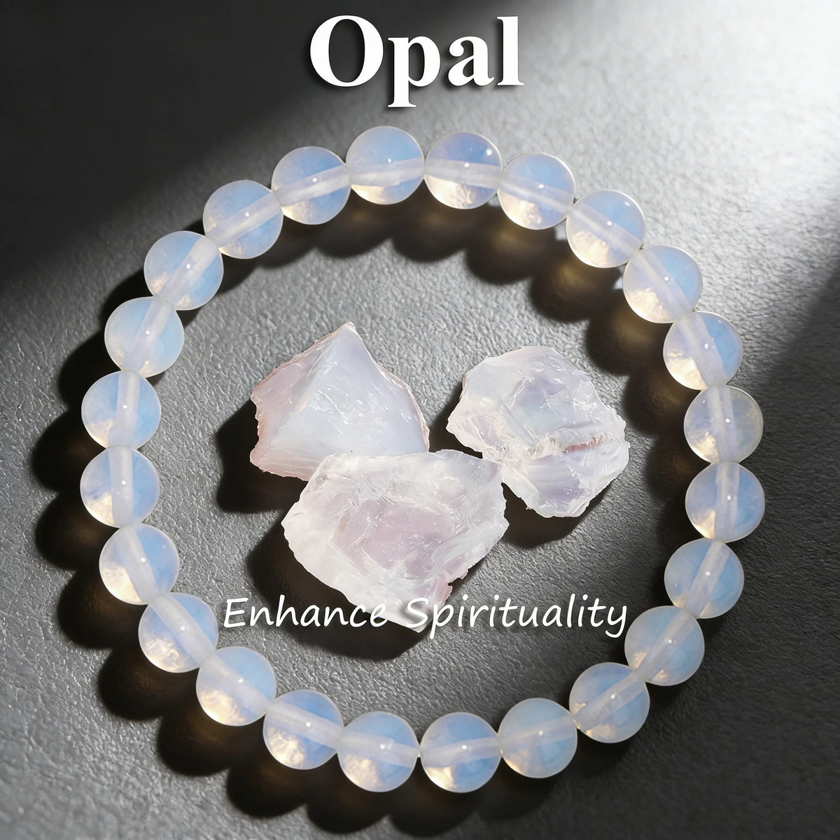 Pulsera Medianoche · Cuentas Pulidas