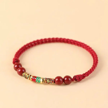 Moda simples sorte nó corda vermelha pulseiras para mulheres homens artesanal corda ajustável pulseira amizade amuleto jóias presente