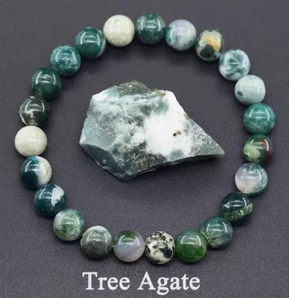 Pulsera Mareas · Cuentas de Piedra