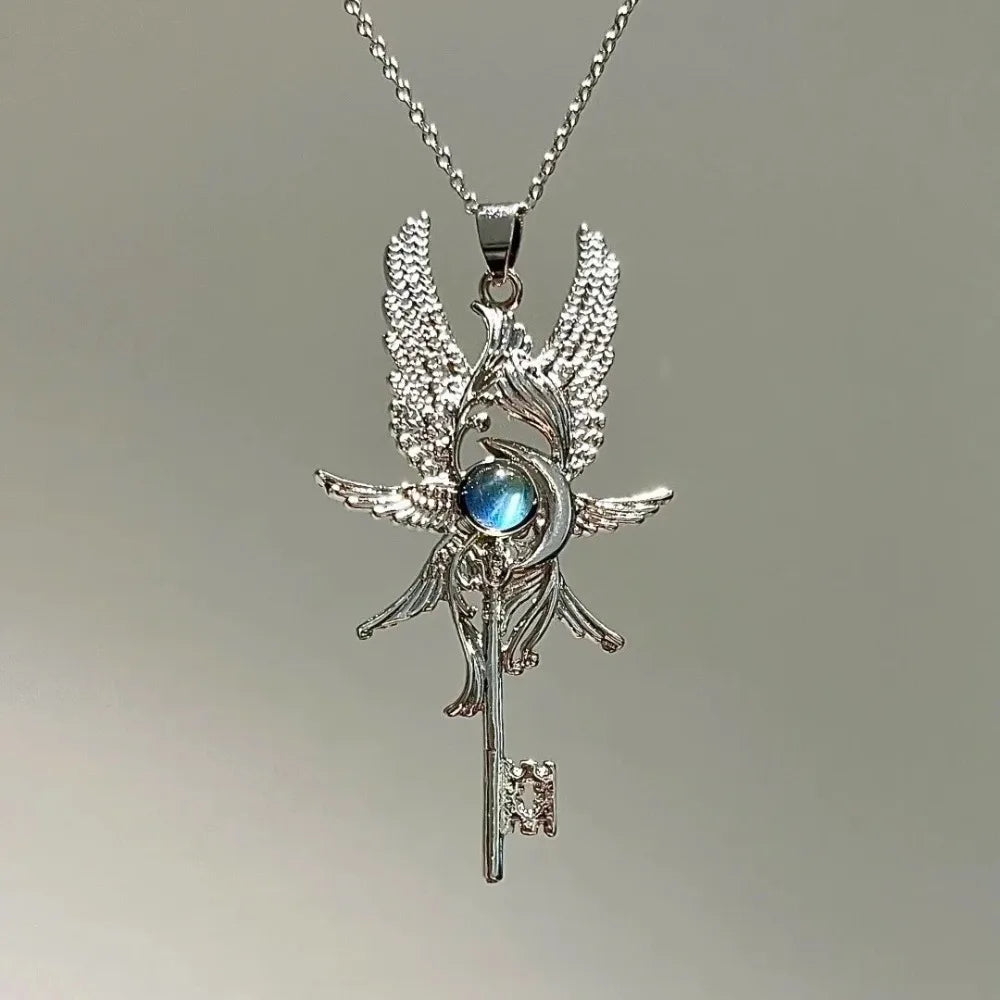 Collar Mensajero Azul · Alas de Ángel