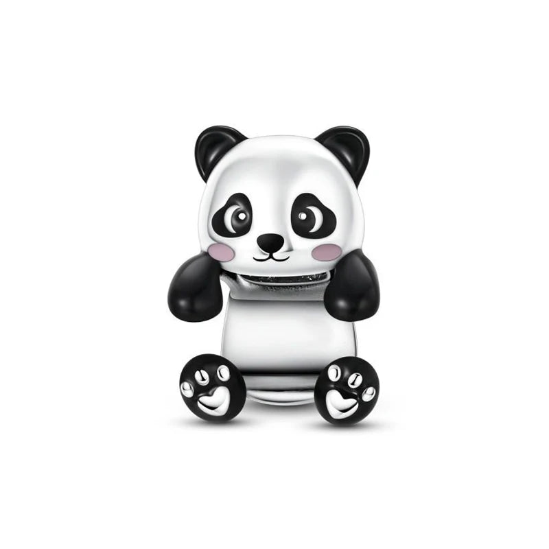 Charms Originais de Prata Esterlina 925, Pingente de Gato da Sorte, Boneca Japonesa, Presente de Ano Novo, Pulseiras e Colares para Mulheres, Joias