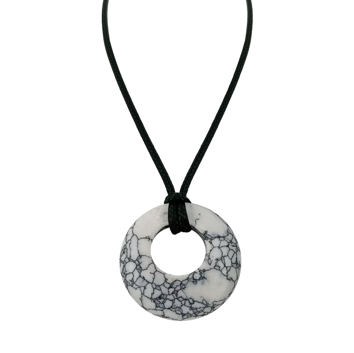 28mm círculo donut cura cristais colar natural semi-precioso chakra pedra preciosa amuleto moeda da sorte donuts charme proteção