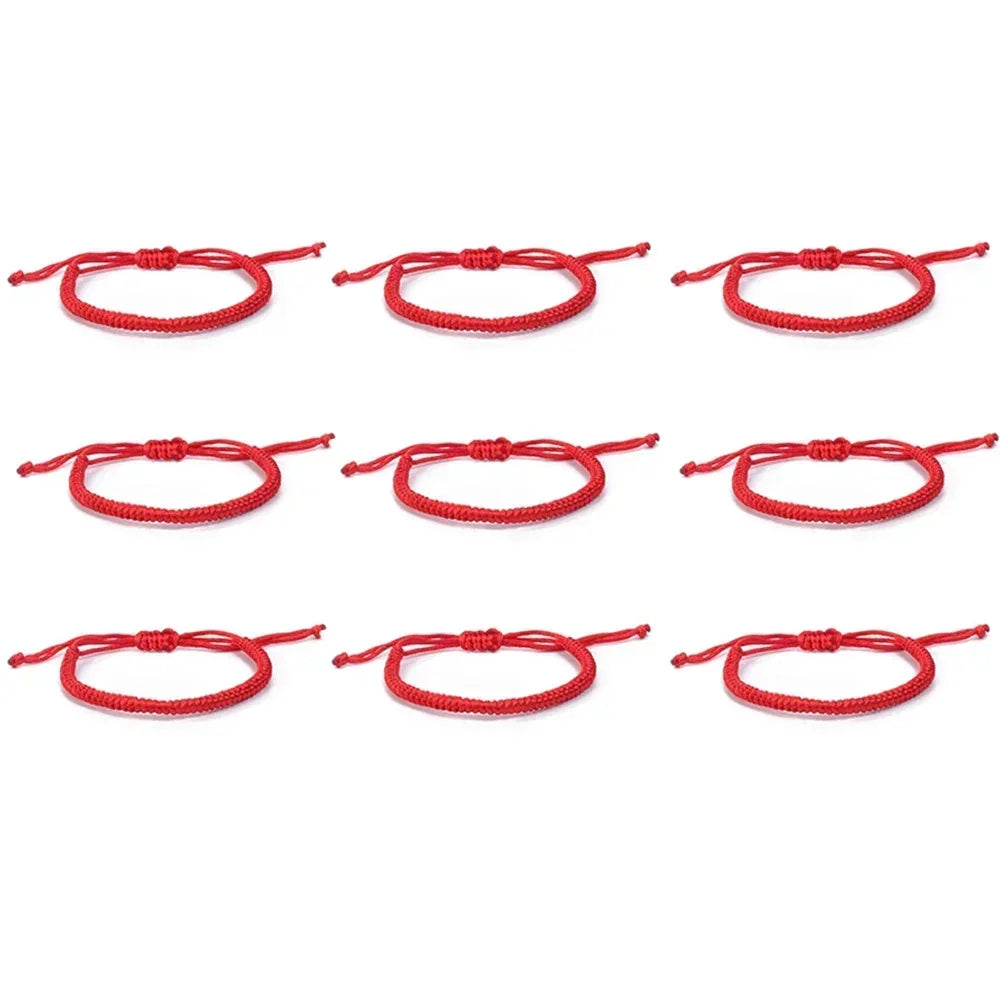 2/12 pçs artesanal turco sorte mau olhado pulseiras para mulheres homens olhos azuis trançado corda vermelha sorte pulseira amizade jóias