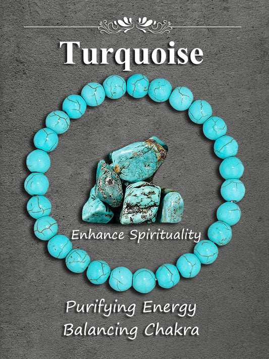 Pulsera Horizonte Turquesa: Cuentas. Diseño y acabado de la pieza mostrada.