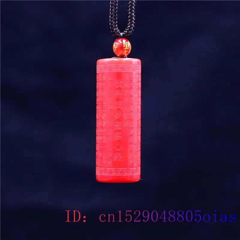 Jade coração sutra pingente esculpido moda amuleto budismo presentes femininos jadeite jóias natural pedra preciosa charme colar chinês