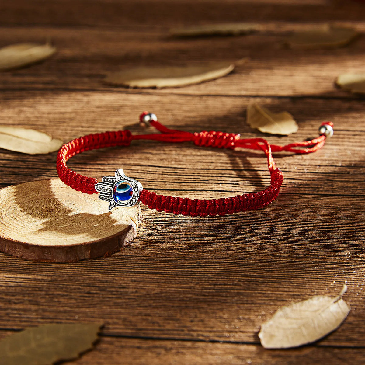 Hamsa Mão Ajustável Pulseiras de Cordas Vermelhas para Mulheres, Pulseira Turca Sorte Olho do Mal, Amuleto Trançado, Presente Da Jóia
