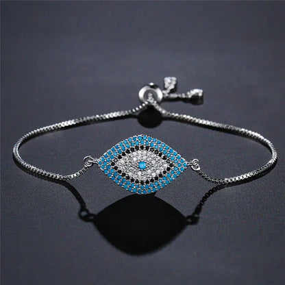 Mafisar 2026 Pulseira Olho Grego Turca Dourada da Moda Ajustável com Zircônias AAA Cravejadas Joia Feminina para Festas e Presentes